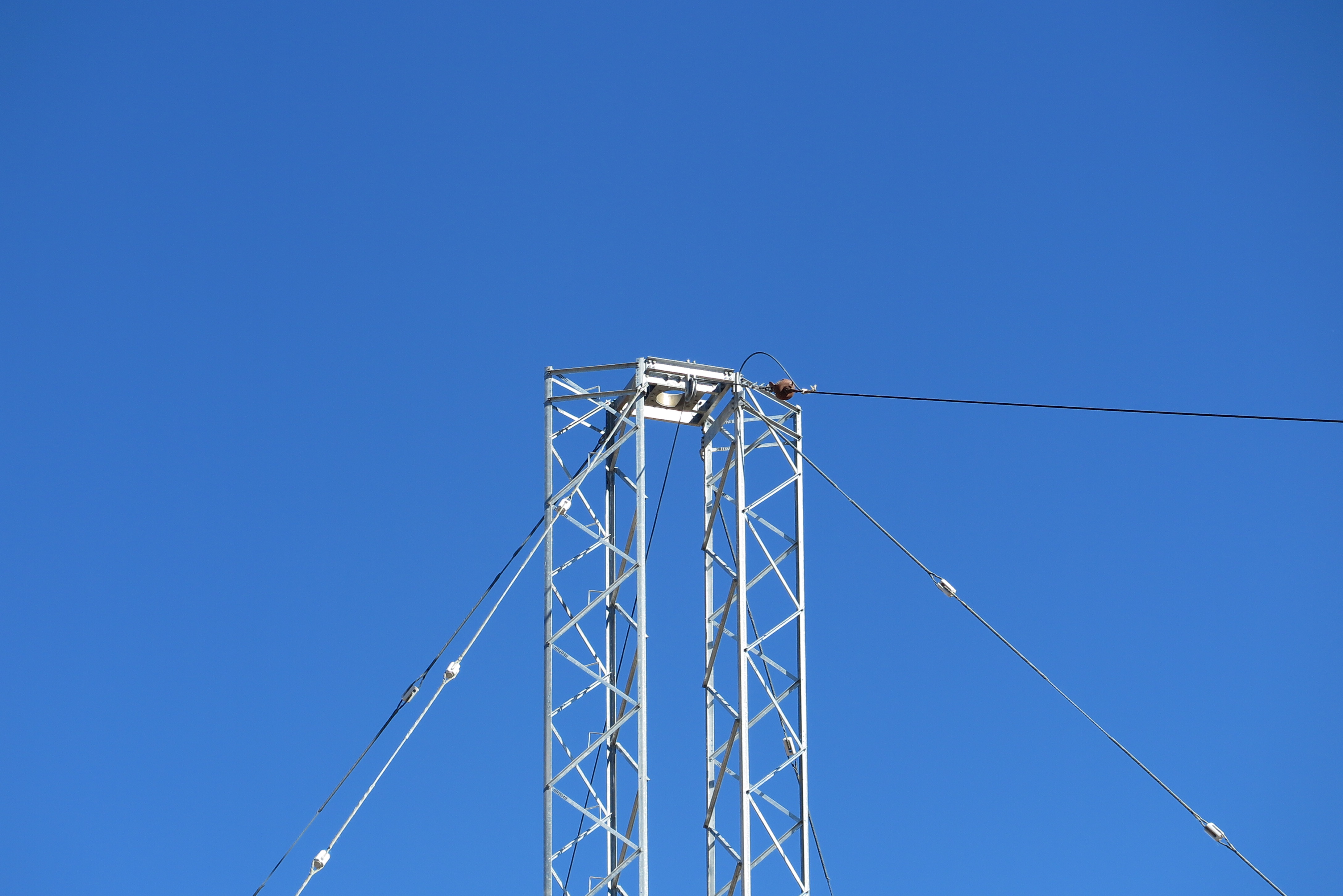 Erecting Pully on Tower Top